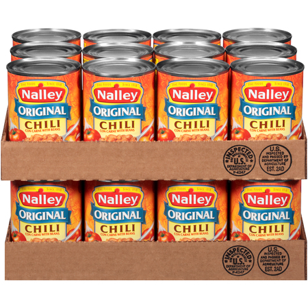 NALLEY Nalley Original Chili Con Carne With Bean 14 oz., PK24 4132124105